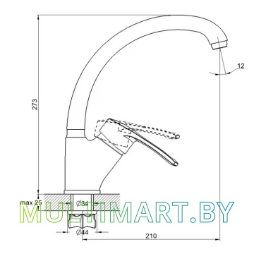 Смеситель Econoce EC0561 картинка 2